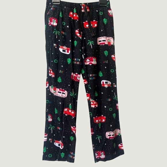 Old Navy Other - Old Navy Womens Holiday Camper Pajama Pants Black Flannel Christmas Lounge Small